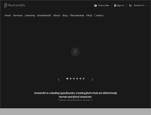 Tablet Screenshot of fontsmith.com